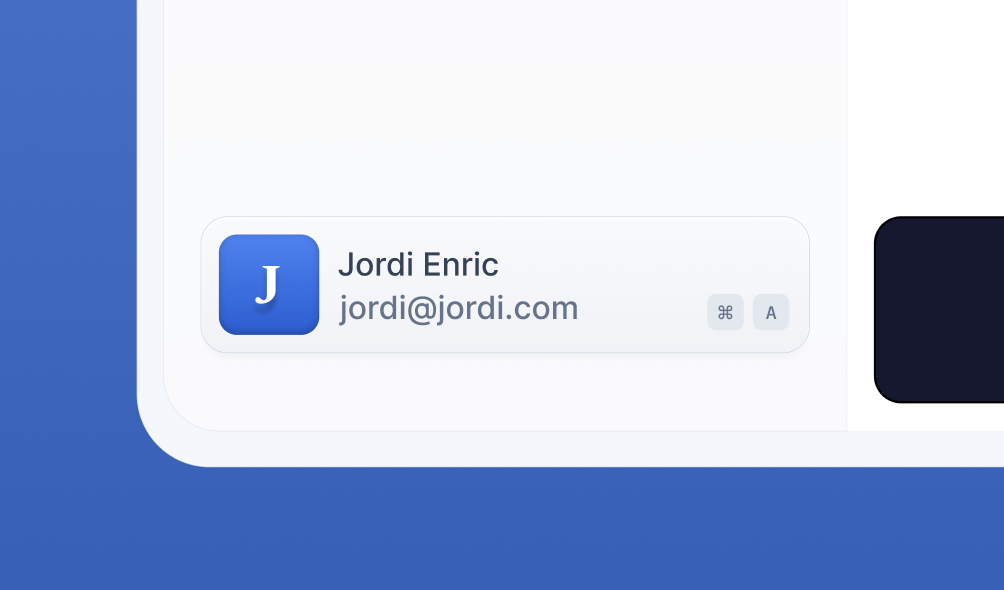 Account widget