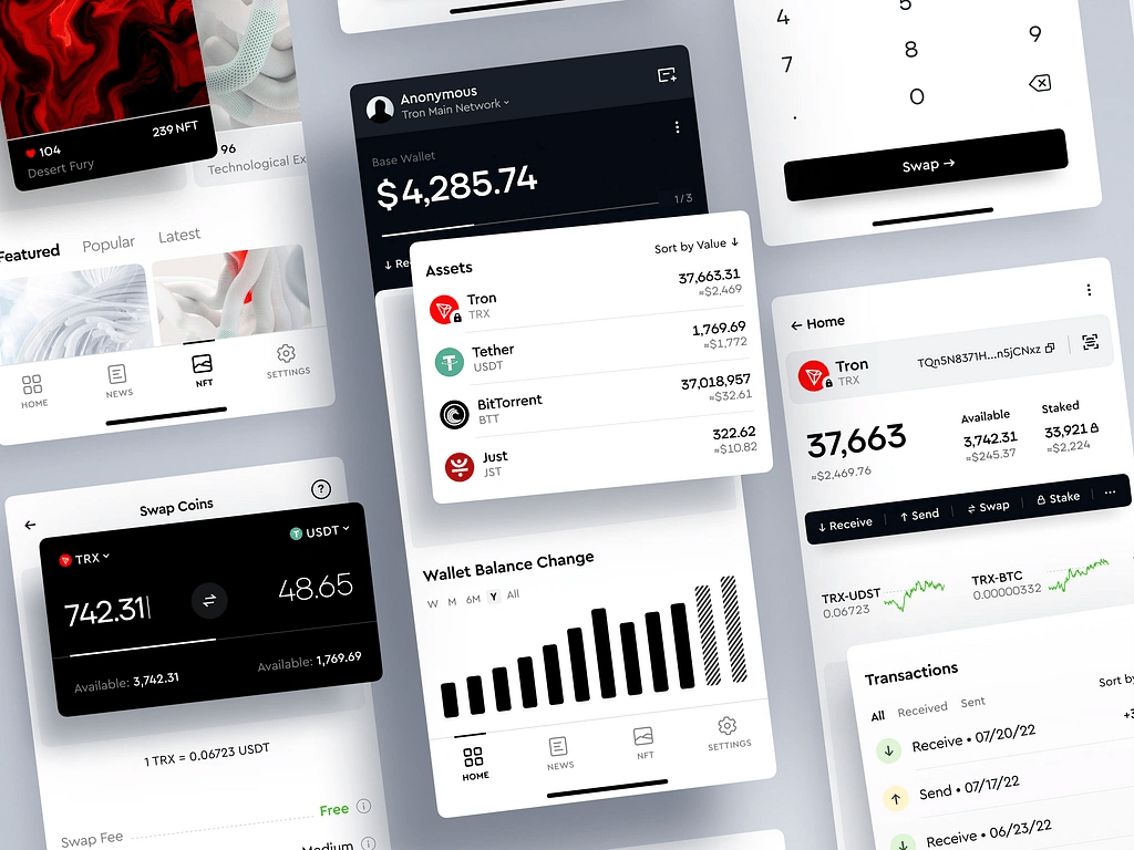 Crypto Trading App Design Concept