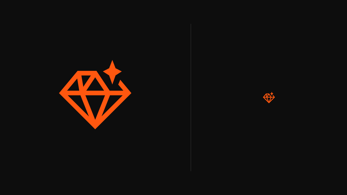 Redesigned logo for a Ruby on Rails dev shop