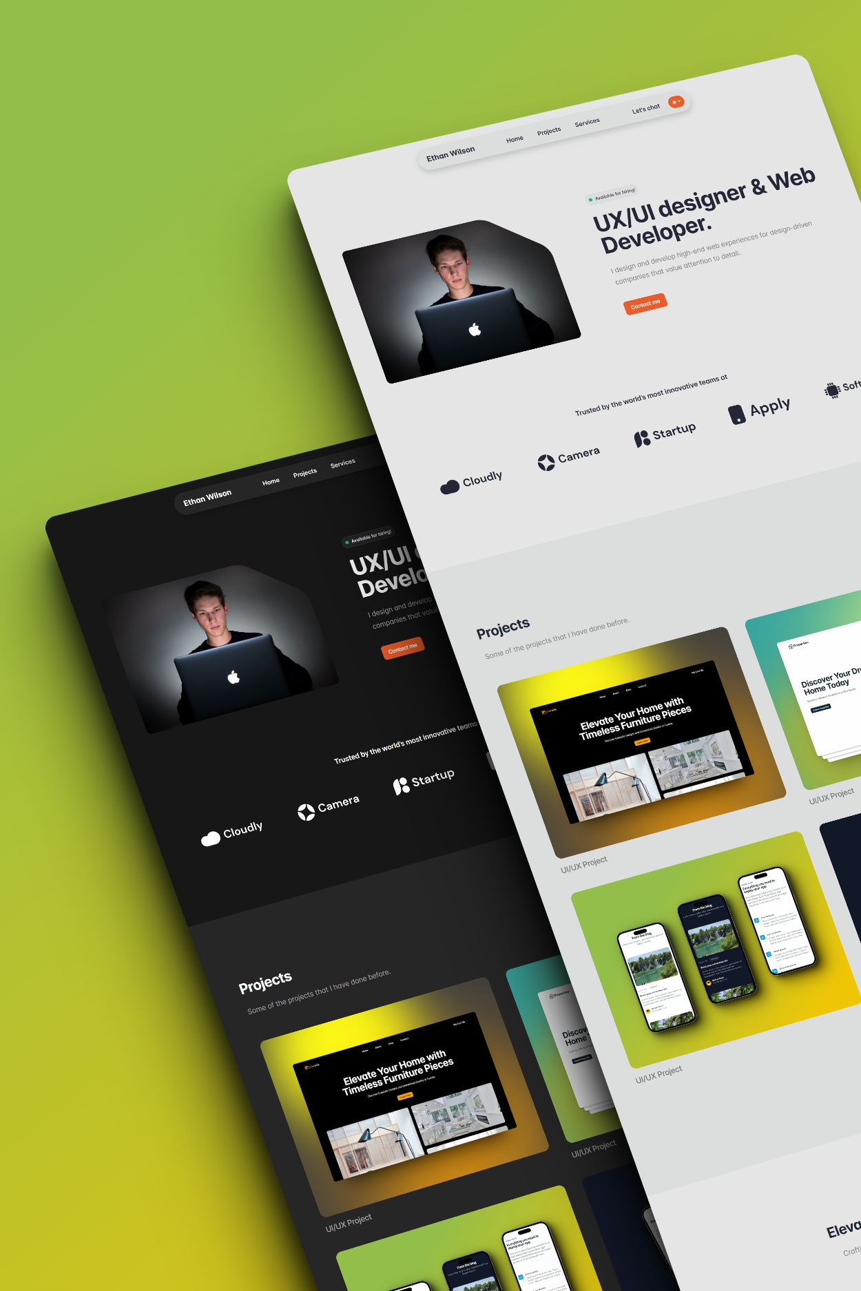 Creative UX/UI Designer & Web Developer HTML Portfolio Template
