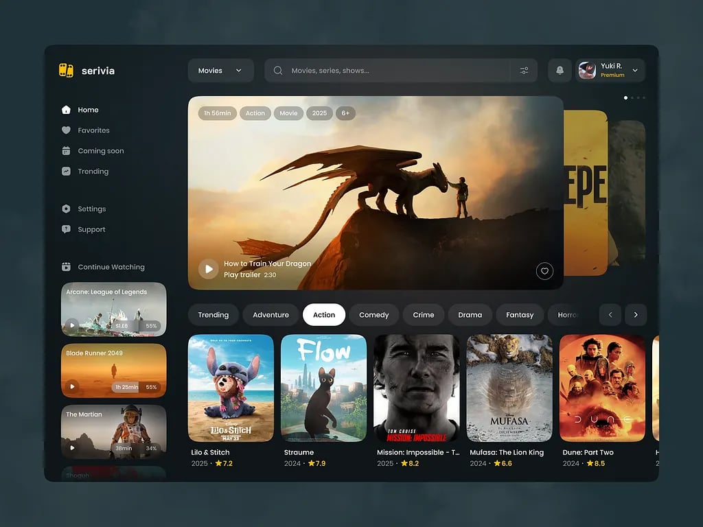 Movie Streaming Platform Web App
Ronas IT | Software development company