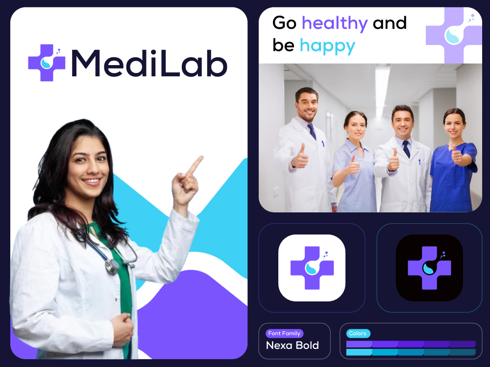 Medilab Logo Design