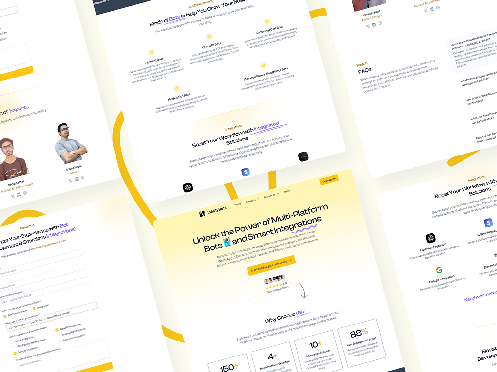 Infinity Bots - Landing Page Design
