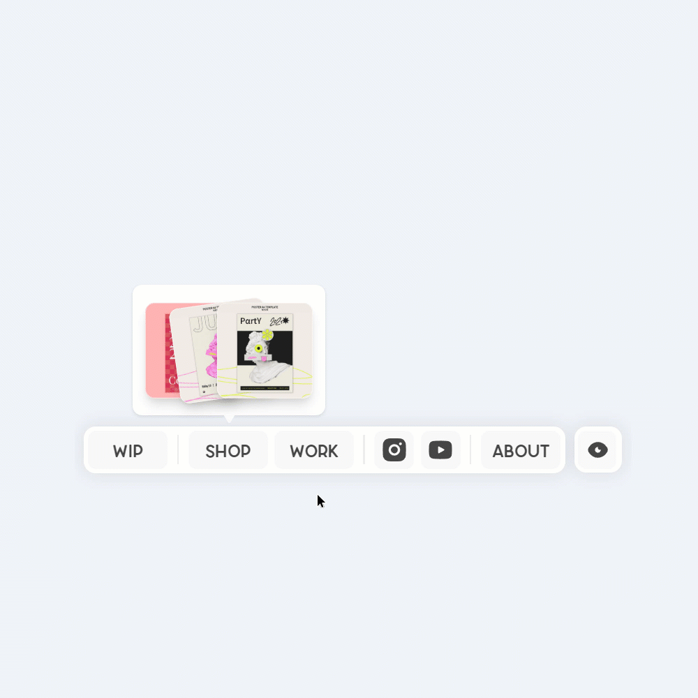 Bottom Nav bar Hover state