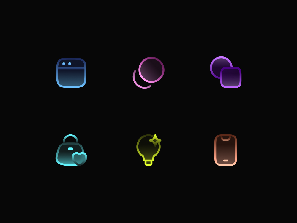 Gradient icons