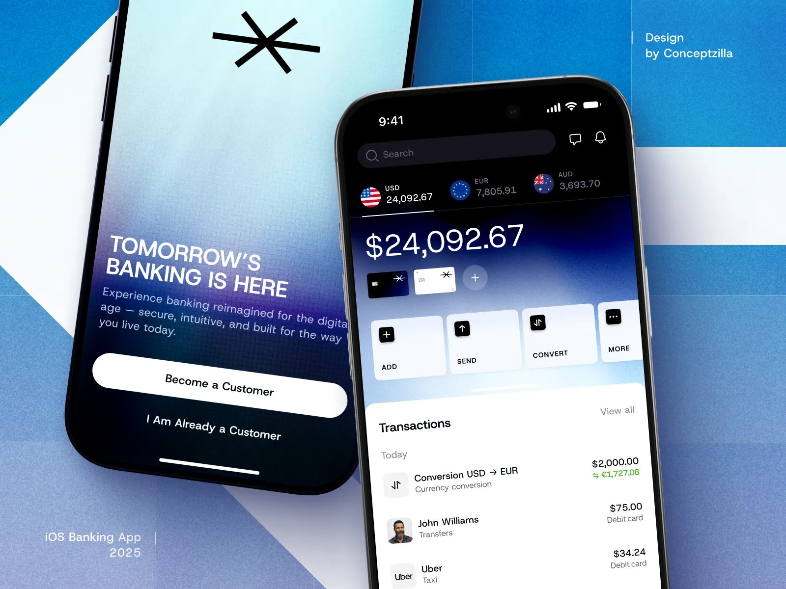 Fintech Mobile Banking App Design
