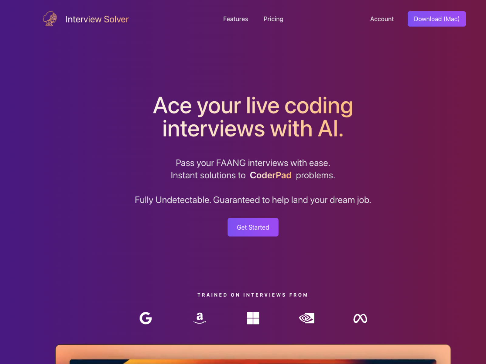 Ace your live coding interviews with our AI Copilot