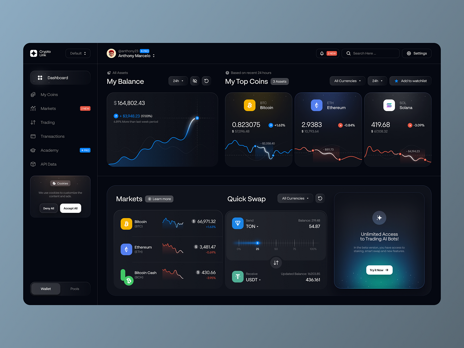 Crypto Trading Dashboard