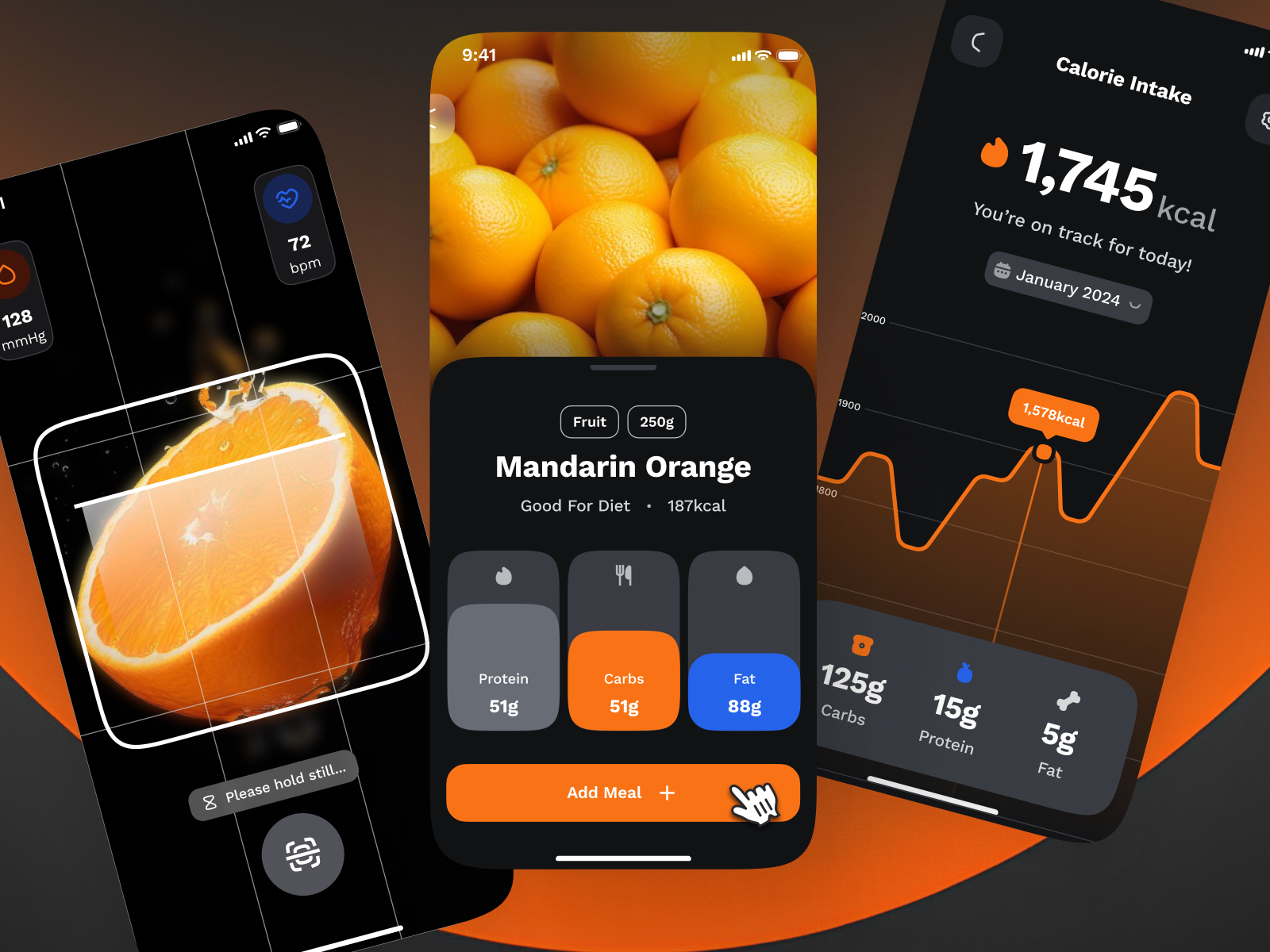 sandow v2: AI Fitness & Nutrition App - Meal Scan UI