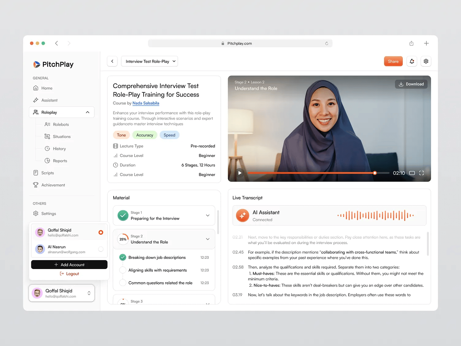 Online Course Web App
