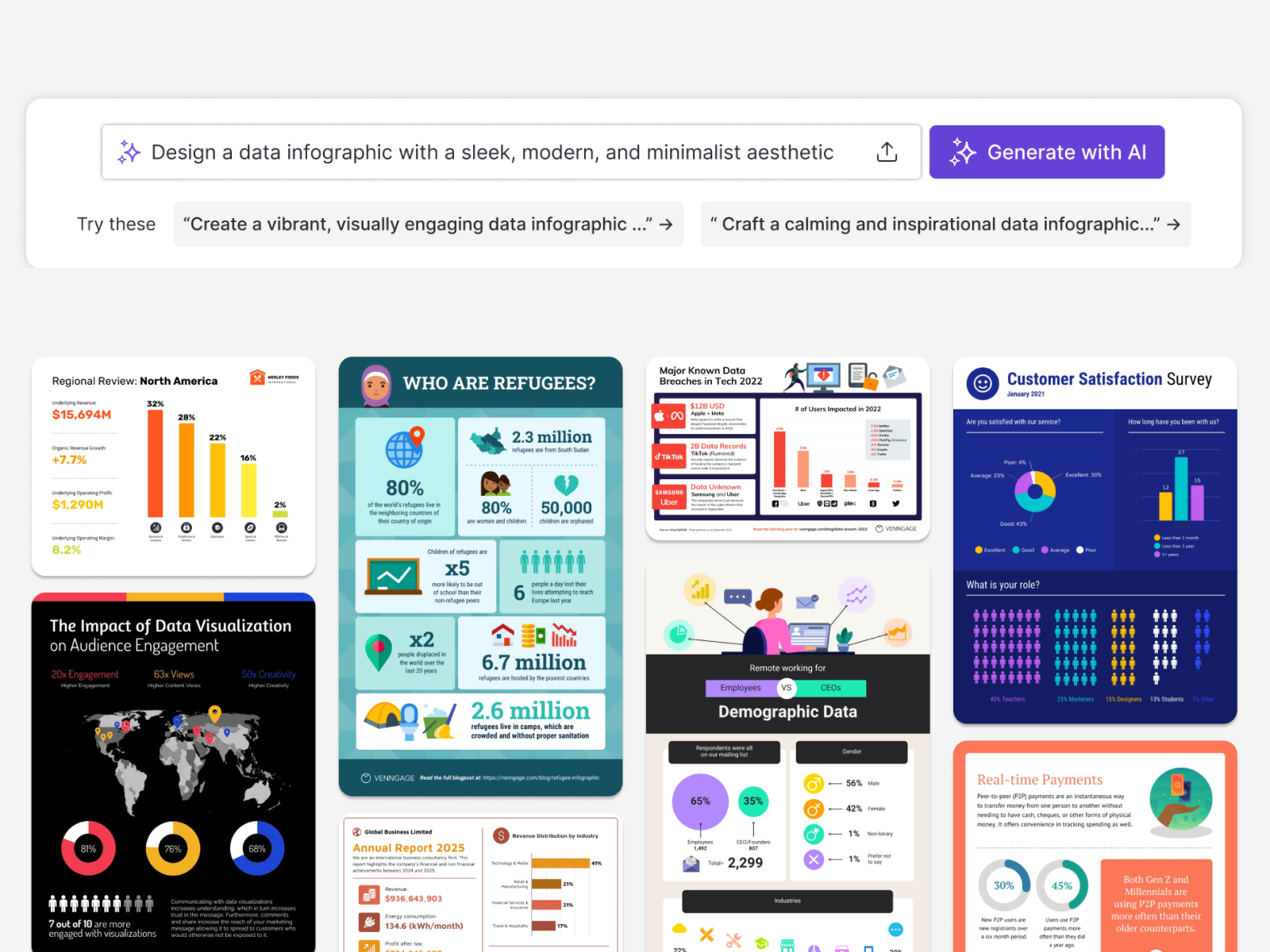 Venngage AI Infographic Generator Demo