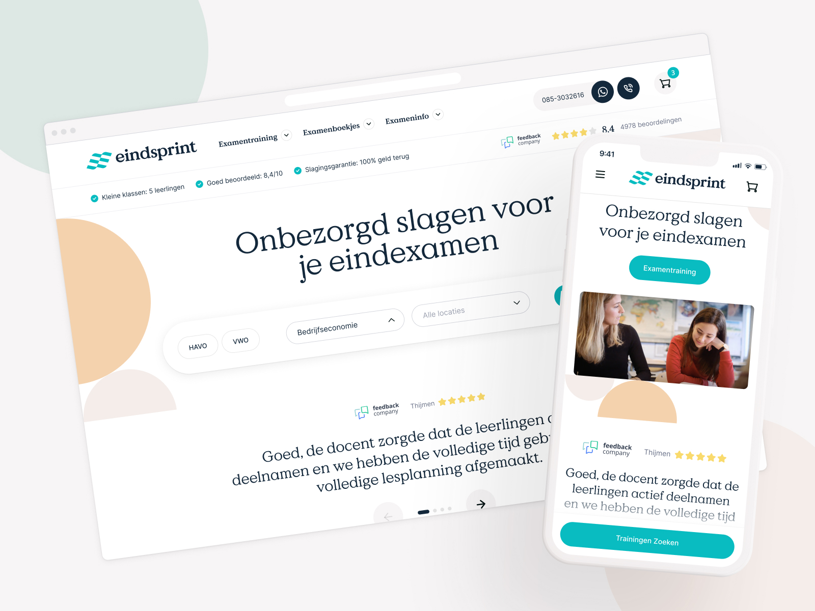 Eindsprint — Carefree passing your final exam!