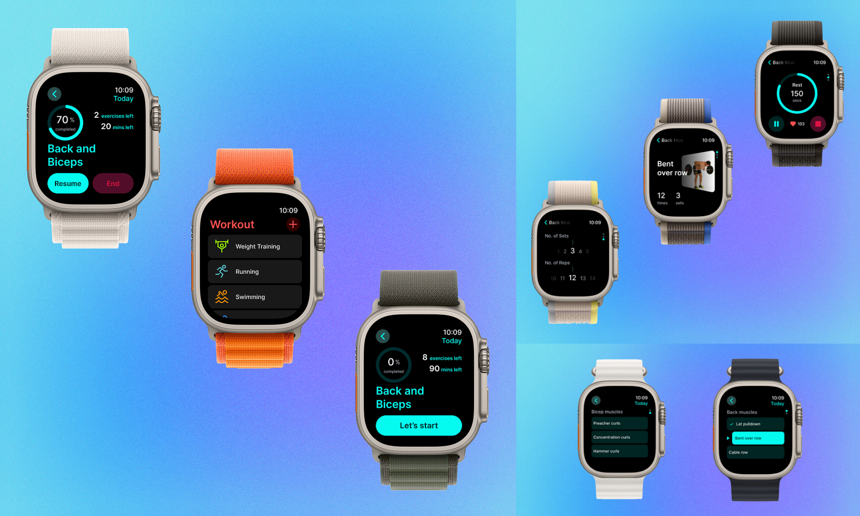 Workout Tracking App - Apple watchOS