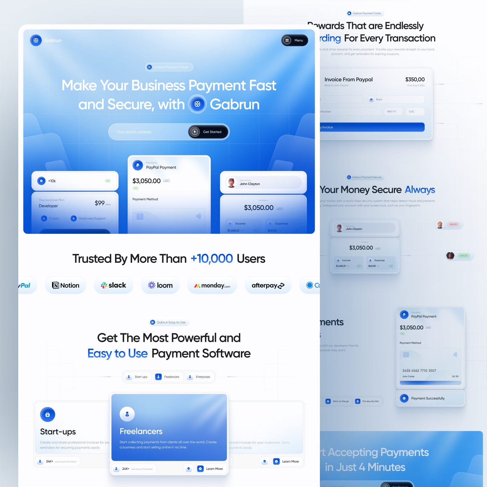 Gabrun - Finance Payment Service Website