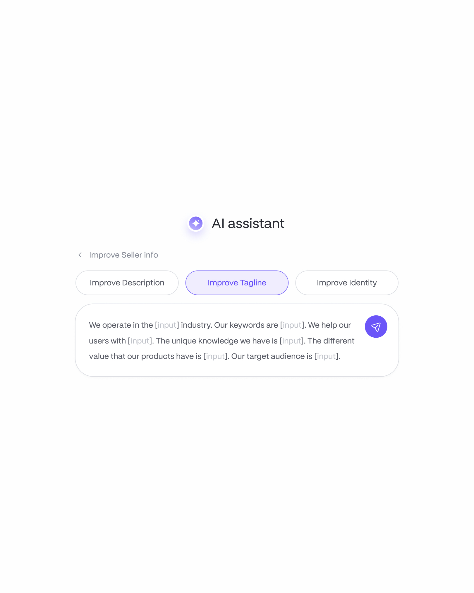 AI Chatbot - default prompt