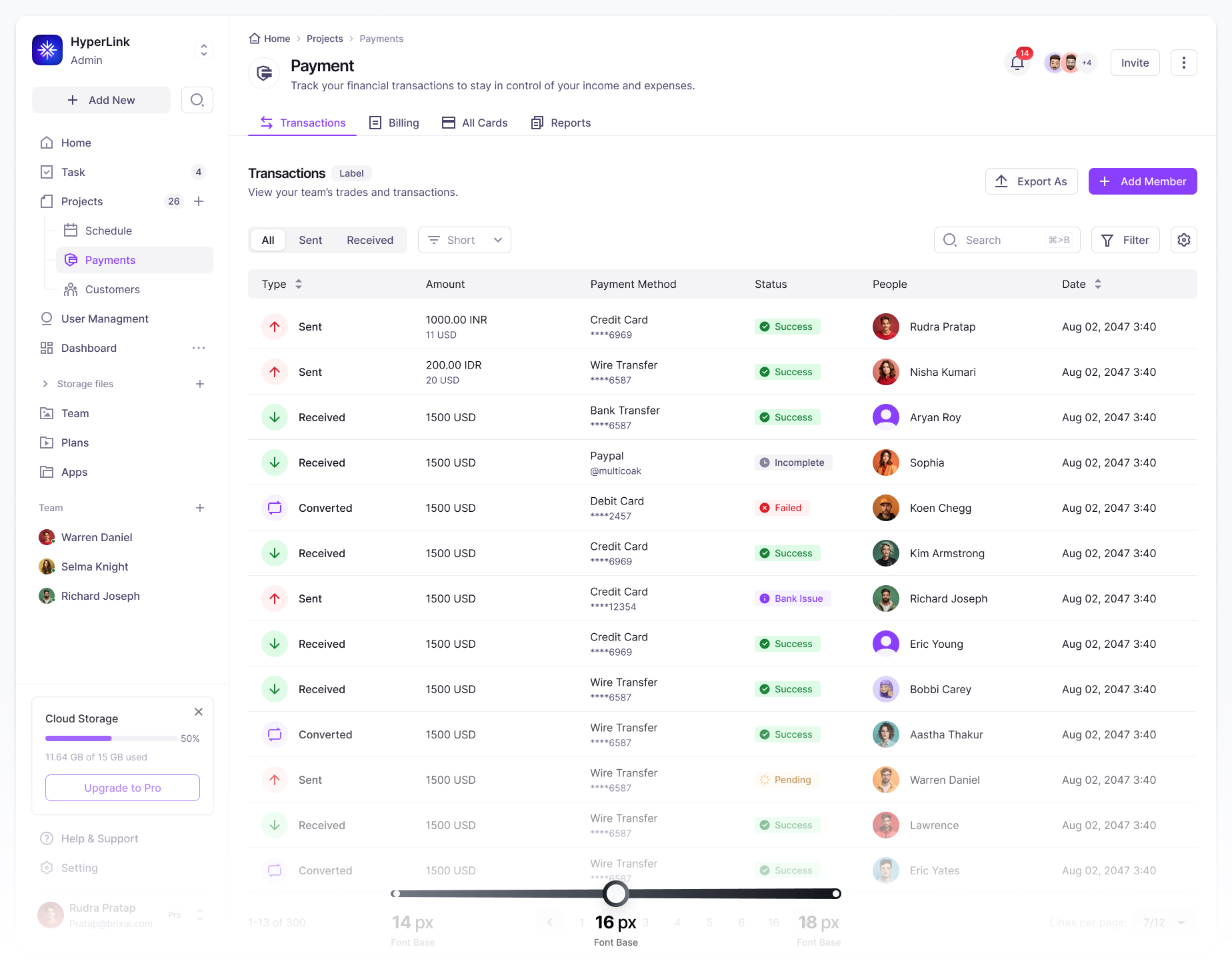 Complex Application Screen
