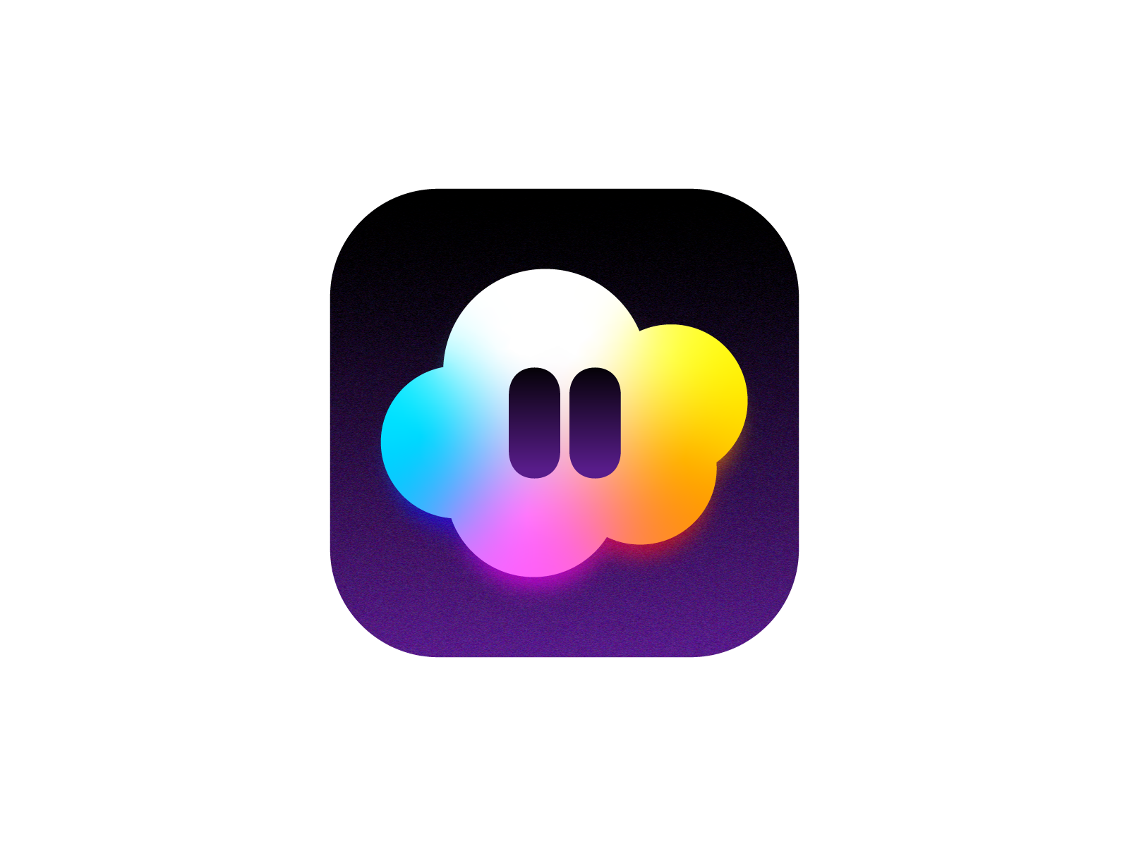 Fluffy Cloud Mascot for iOS App