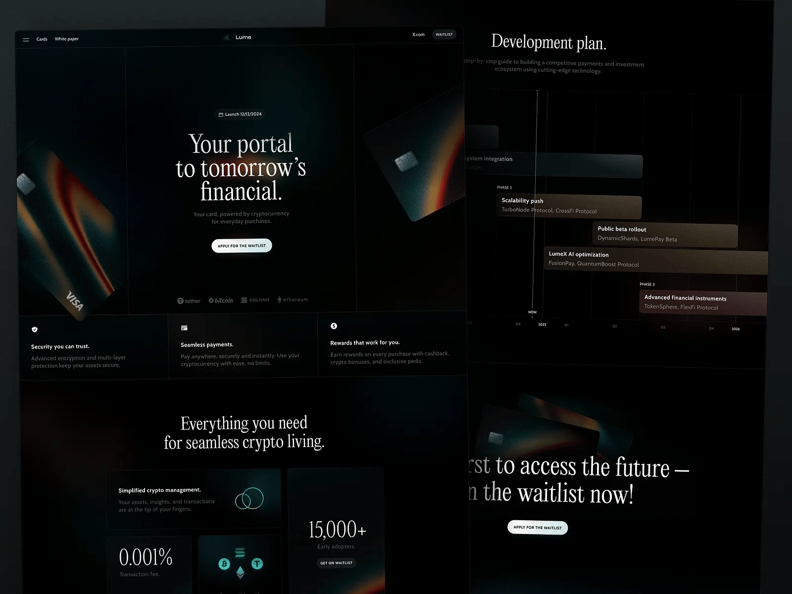Lume — Crypto Wallet Marketing Website