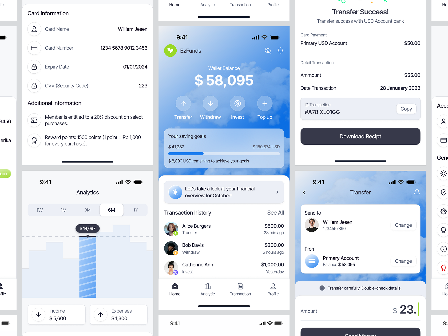 Finance Mobile App Design UI/UX