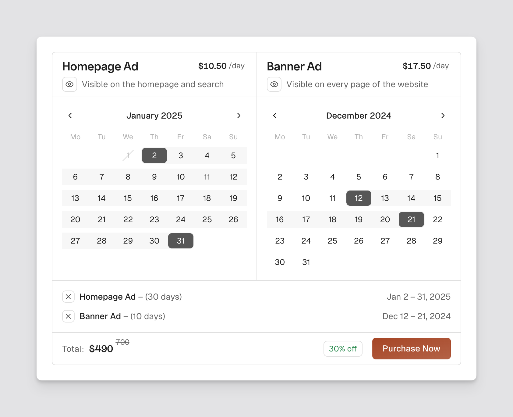 Advertisement Picker