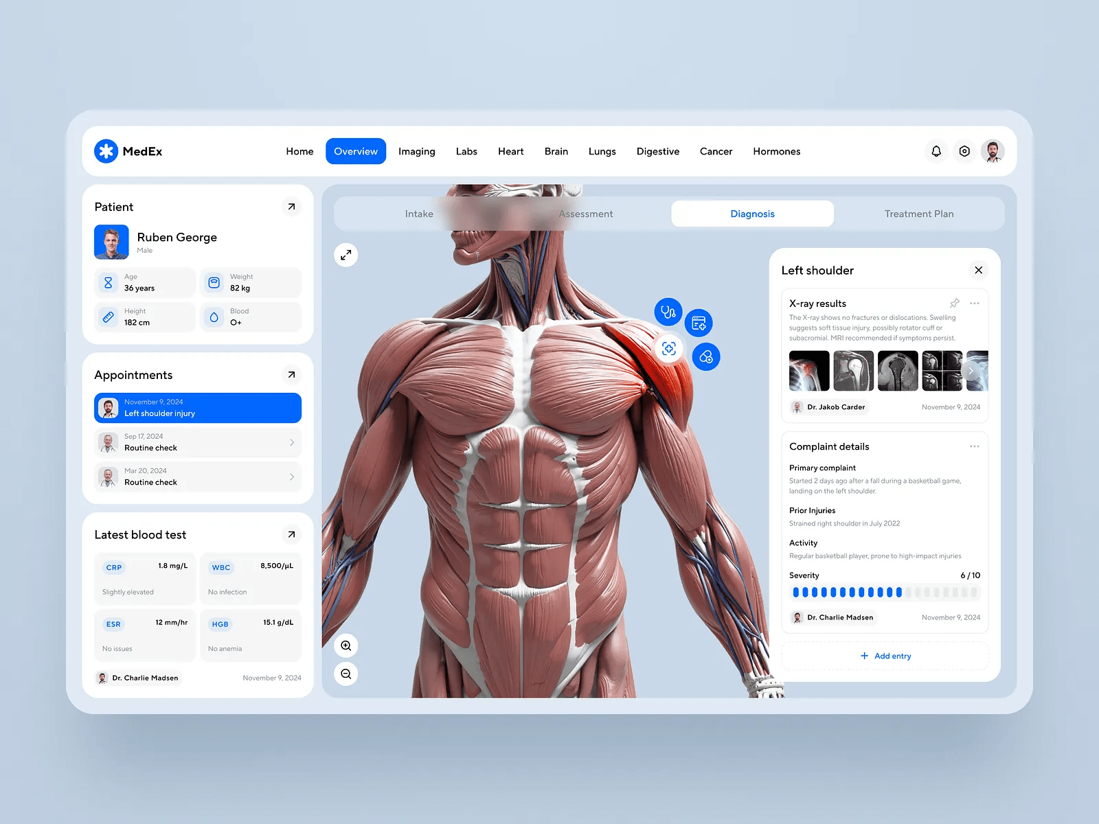Medical Practice Management Software Dashboard Design