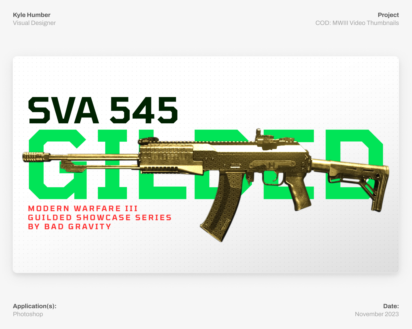 Call of Duty: MWIII – Thumbnail Design I