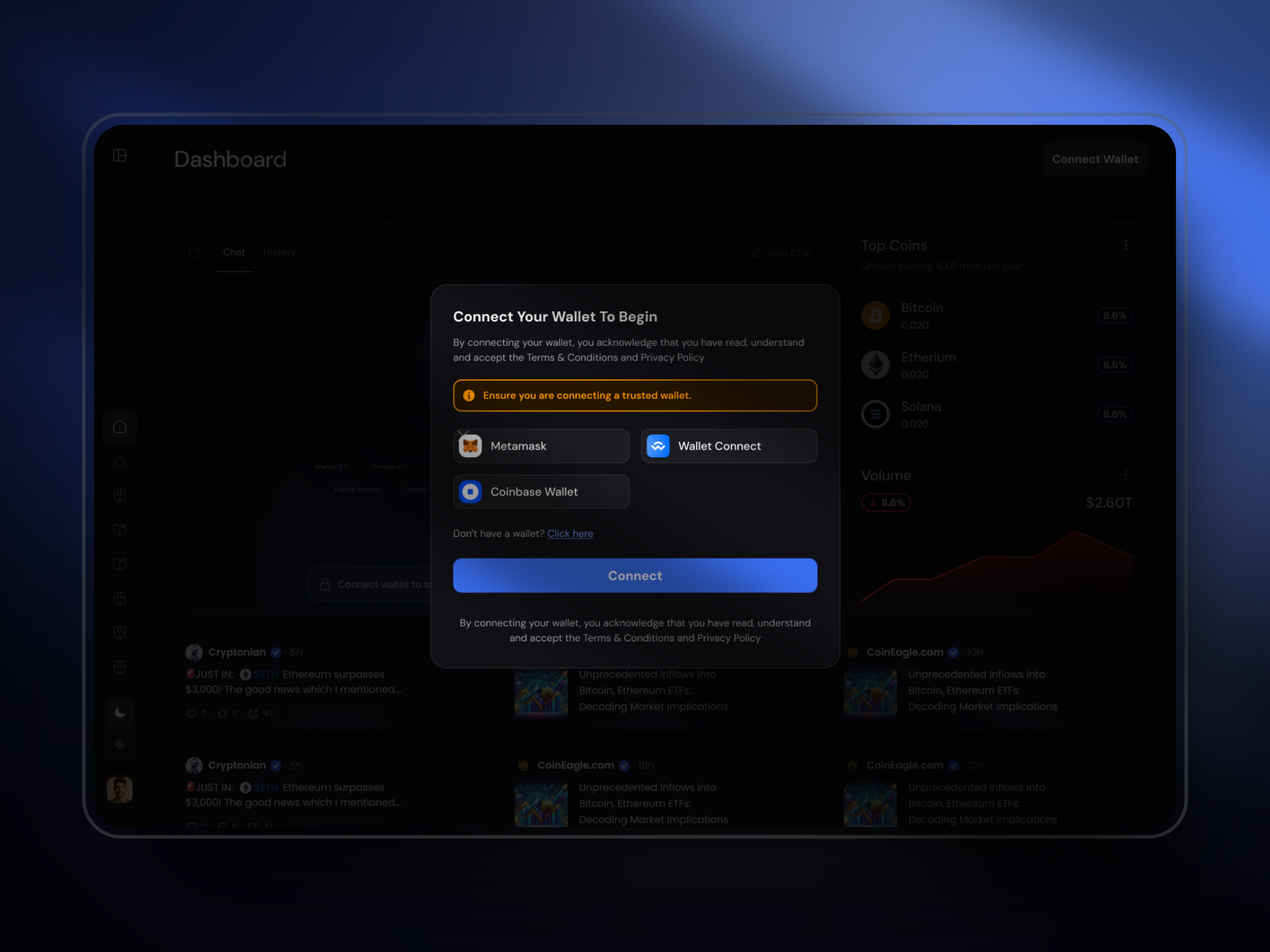 Web3 Wallet Connect Design