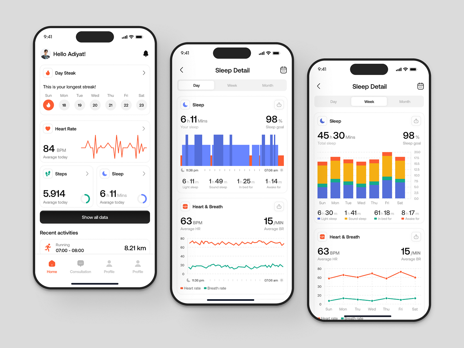 Heladt - Health Tracking app