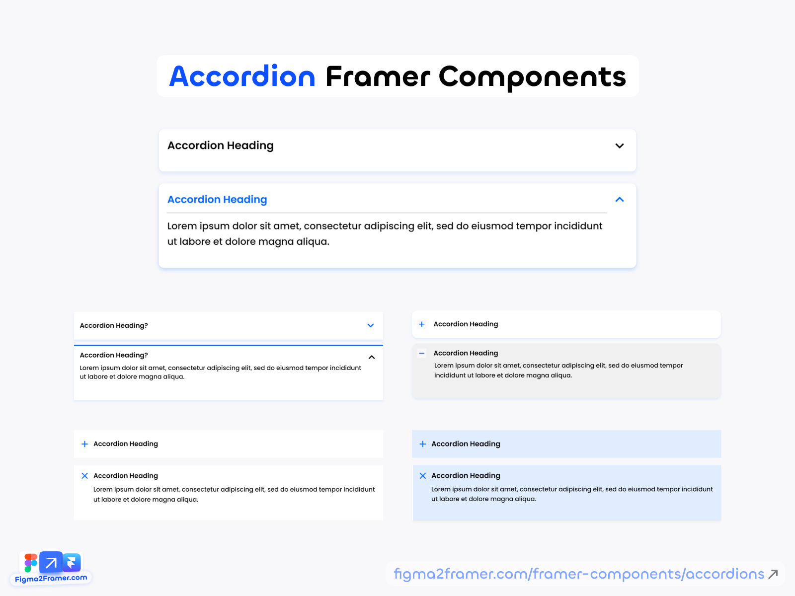 Framer Accordion Components