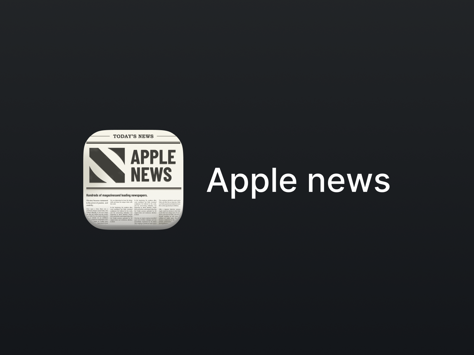 Apple News - App icon redesign concept #35