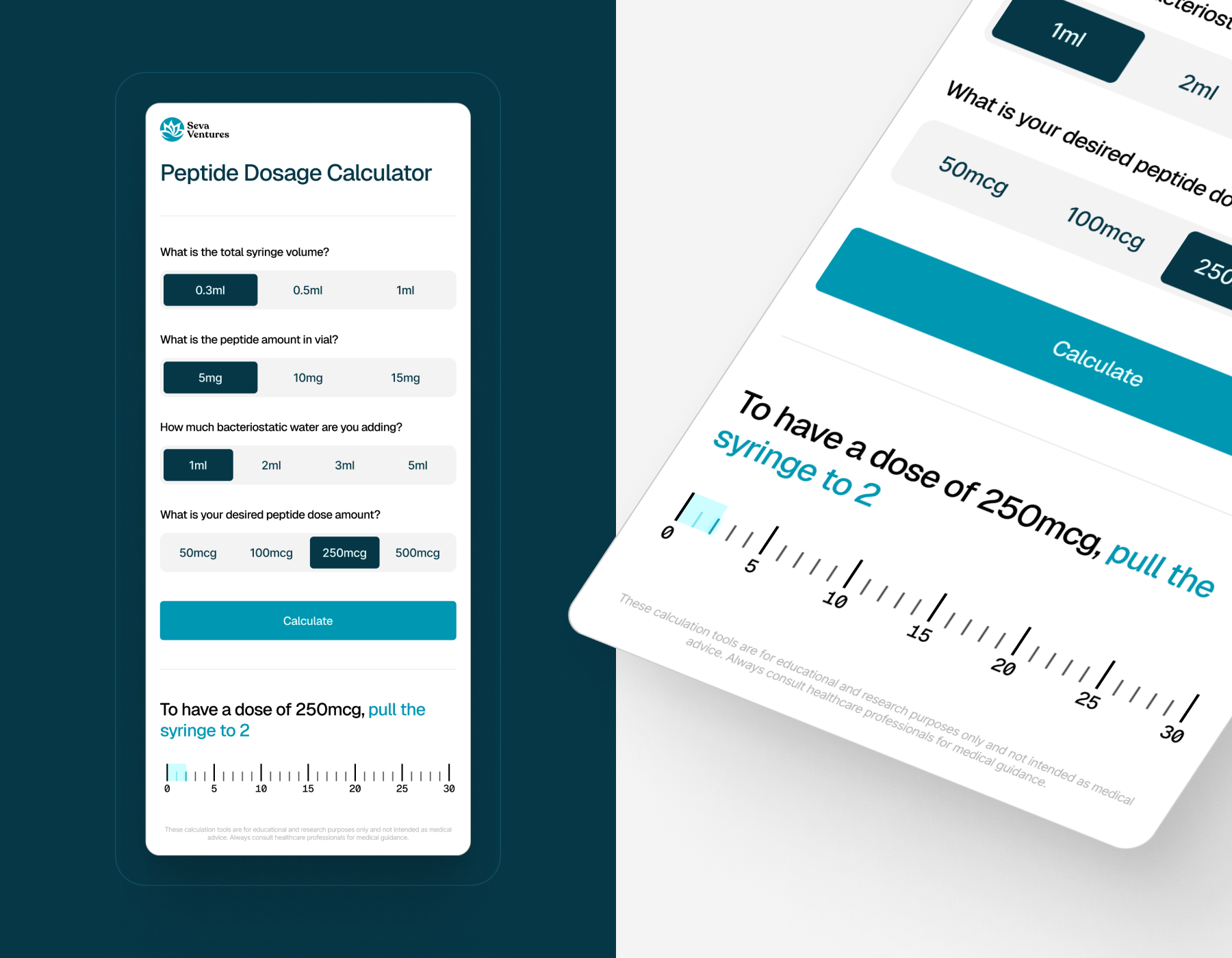 Peptide Dosage Calculator