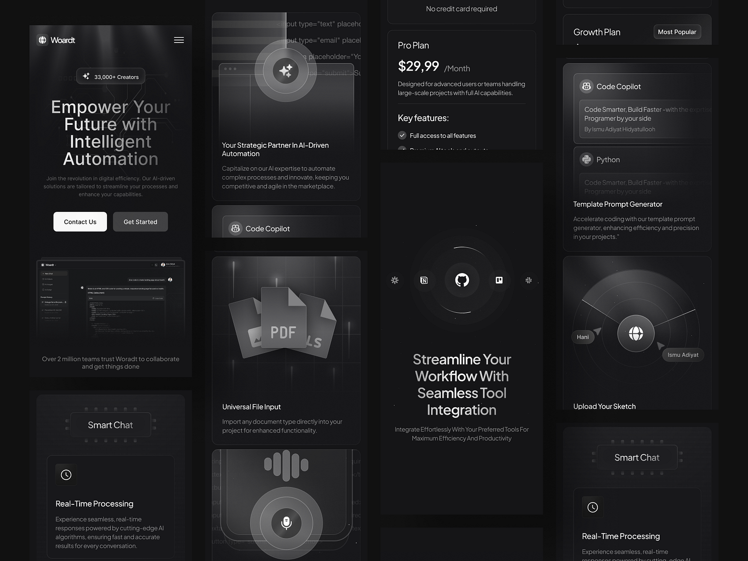 Woardt - AI Powered Assistant Responsive