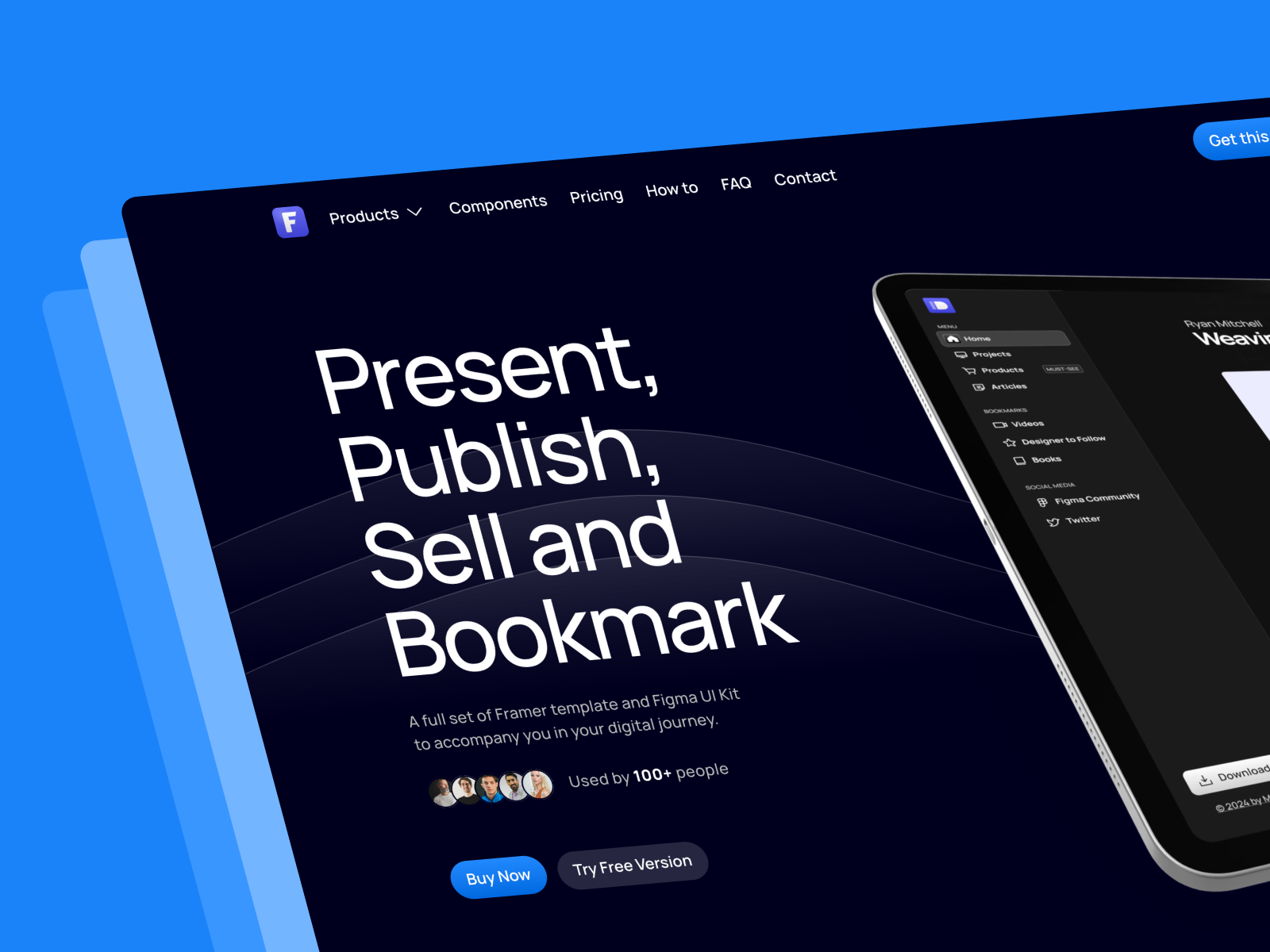 FrameKit - Design Kit Framer Website Template