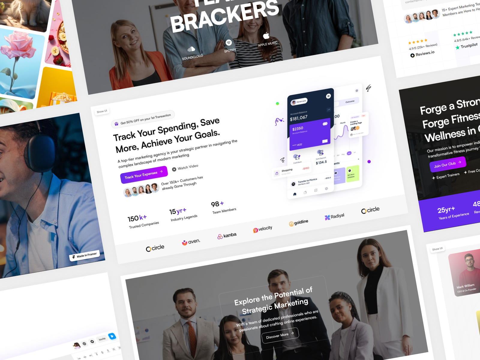 Framer Hero Section Components v7