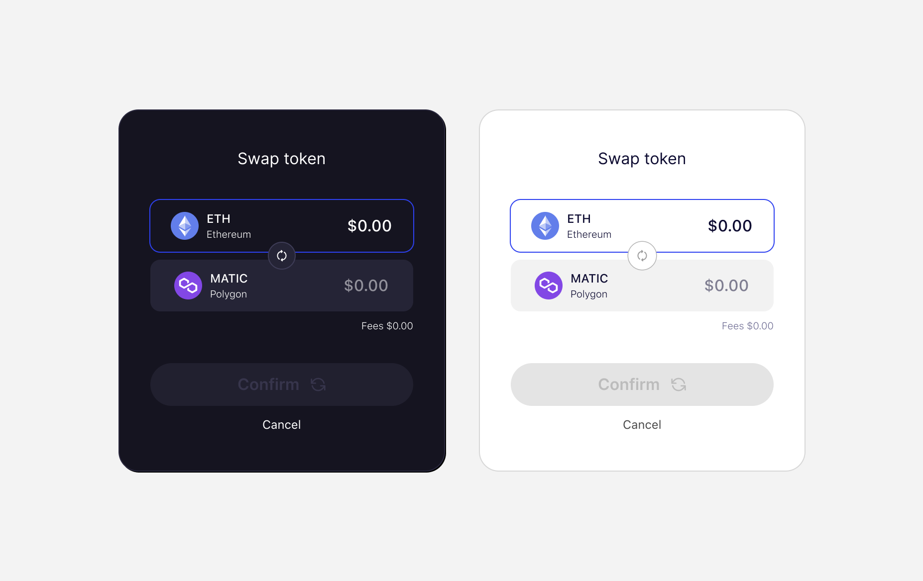 Crypto swap