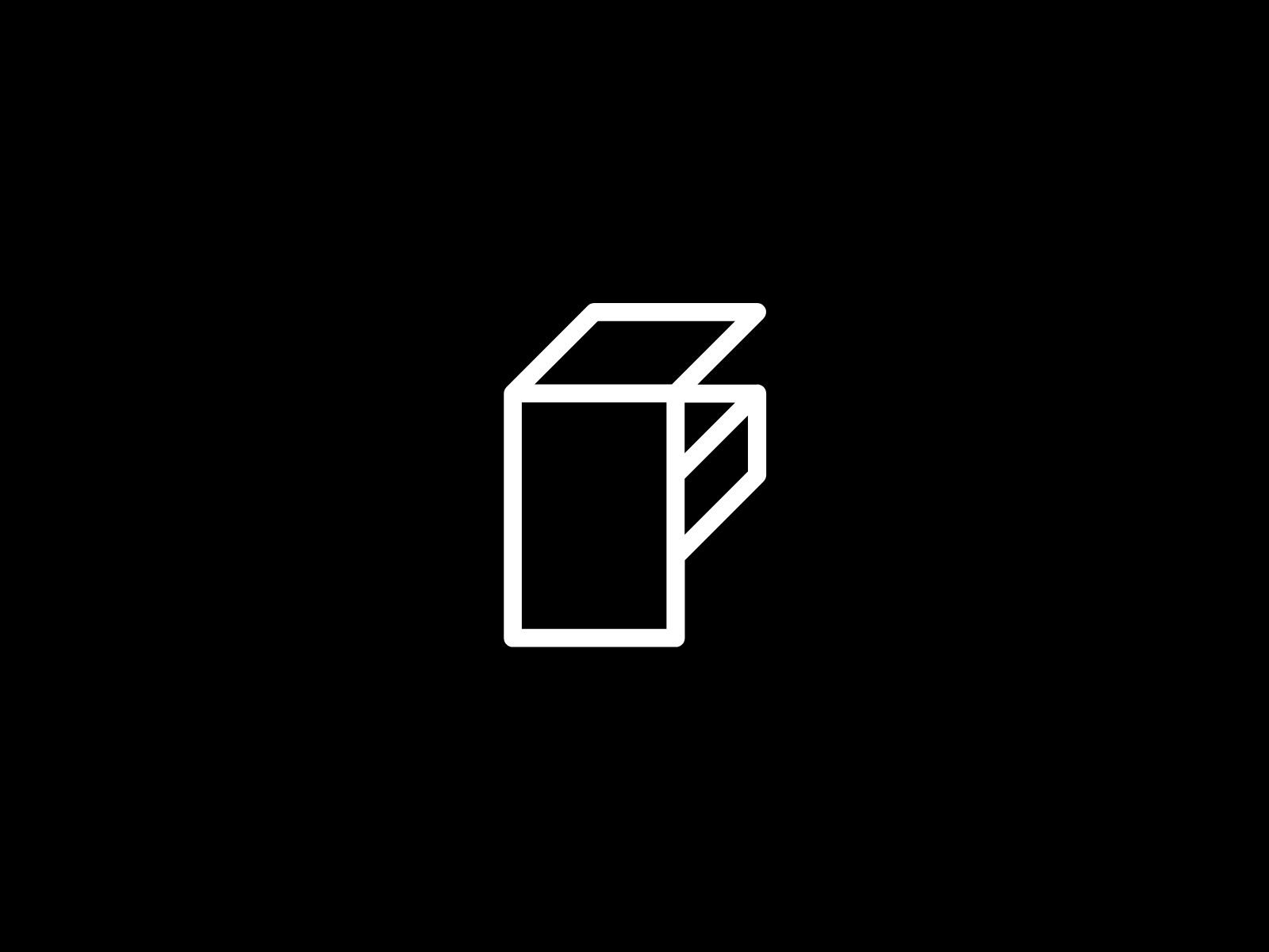 F Letter Geometric Logo