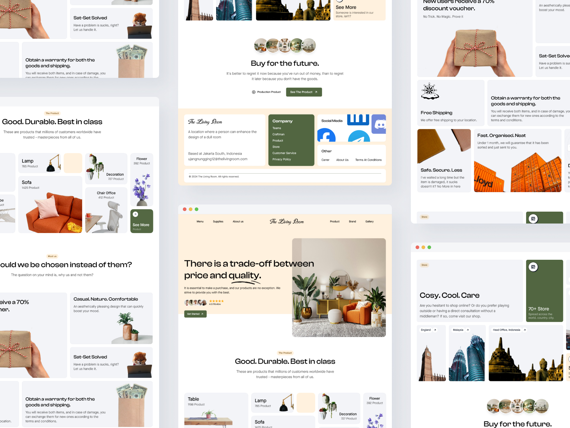 The Living Room - Website Design