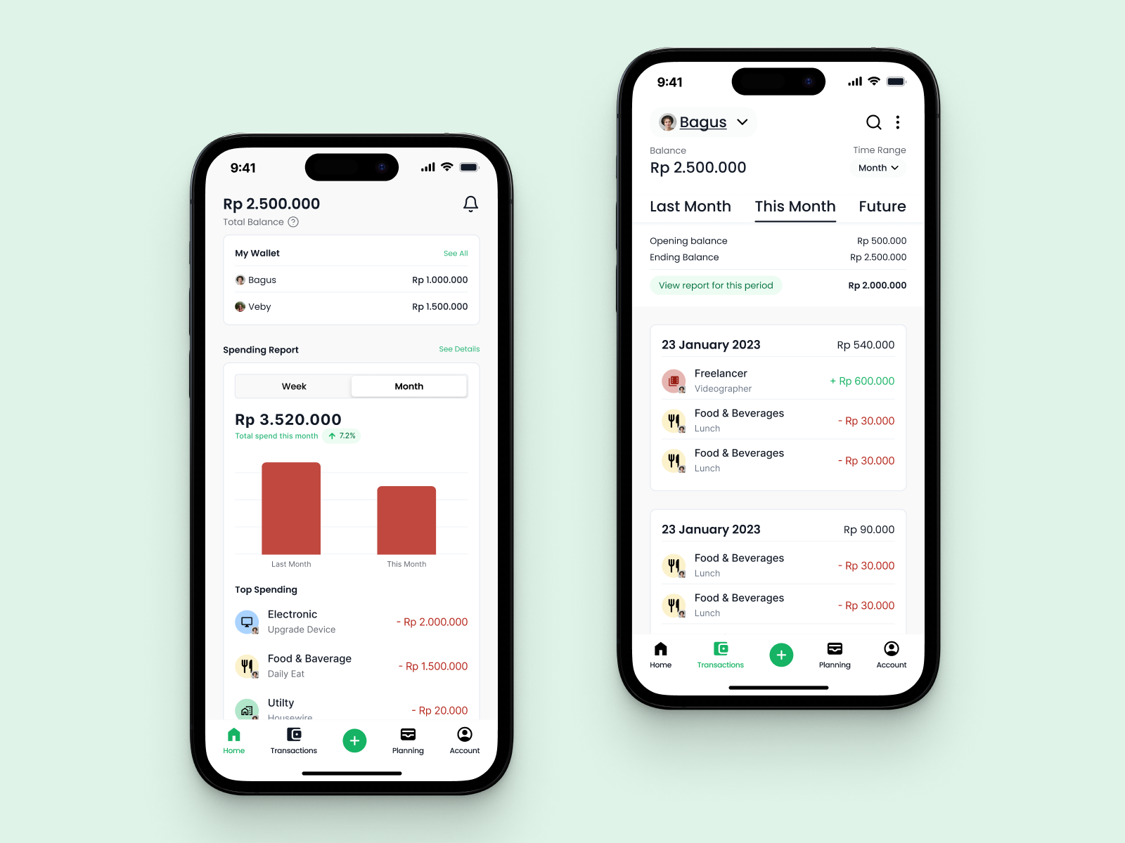 Money Lover App - Redesign Transaction Page