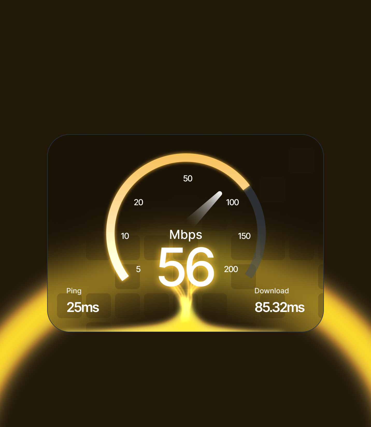 Lightening - Internet speed meter Card UI