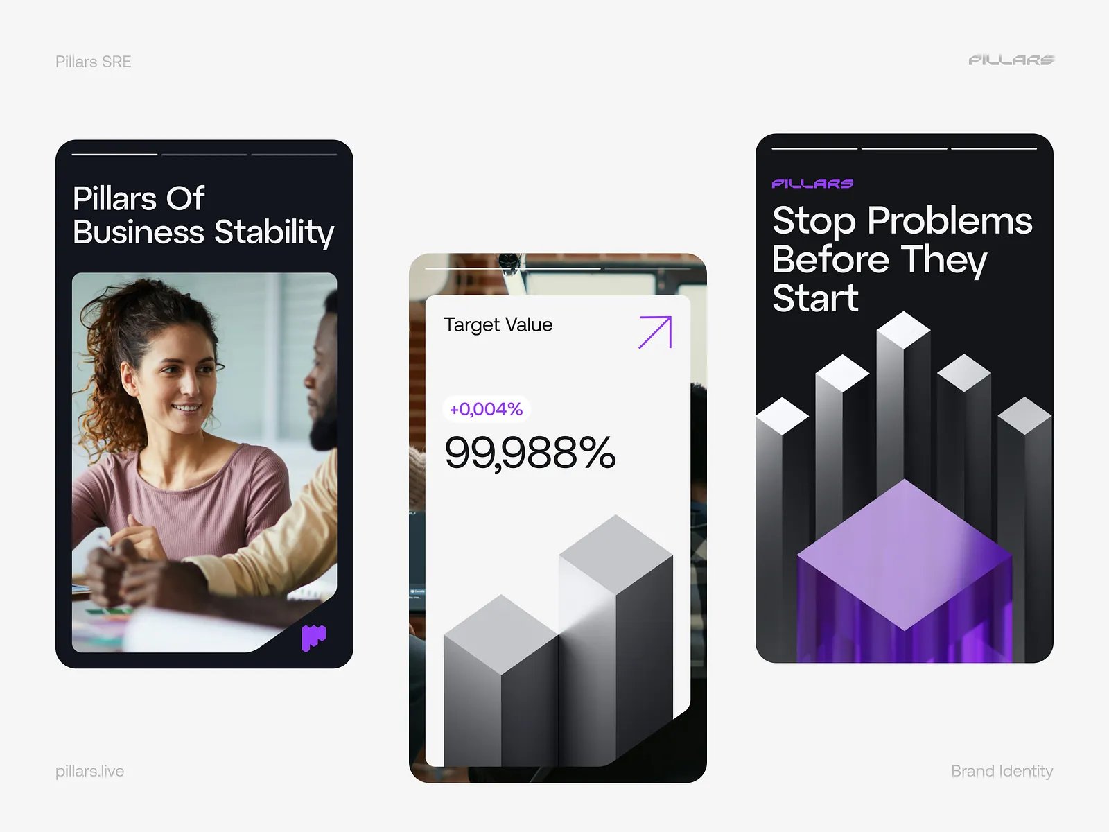 Pillars - SRE Platform Brand Identity