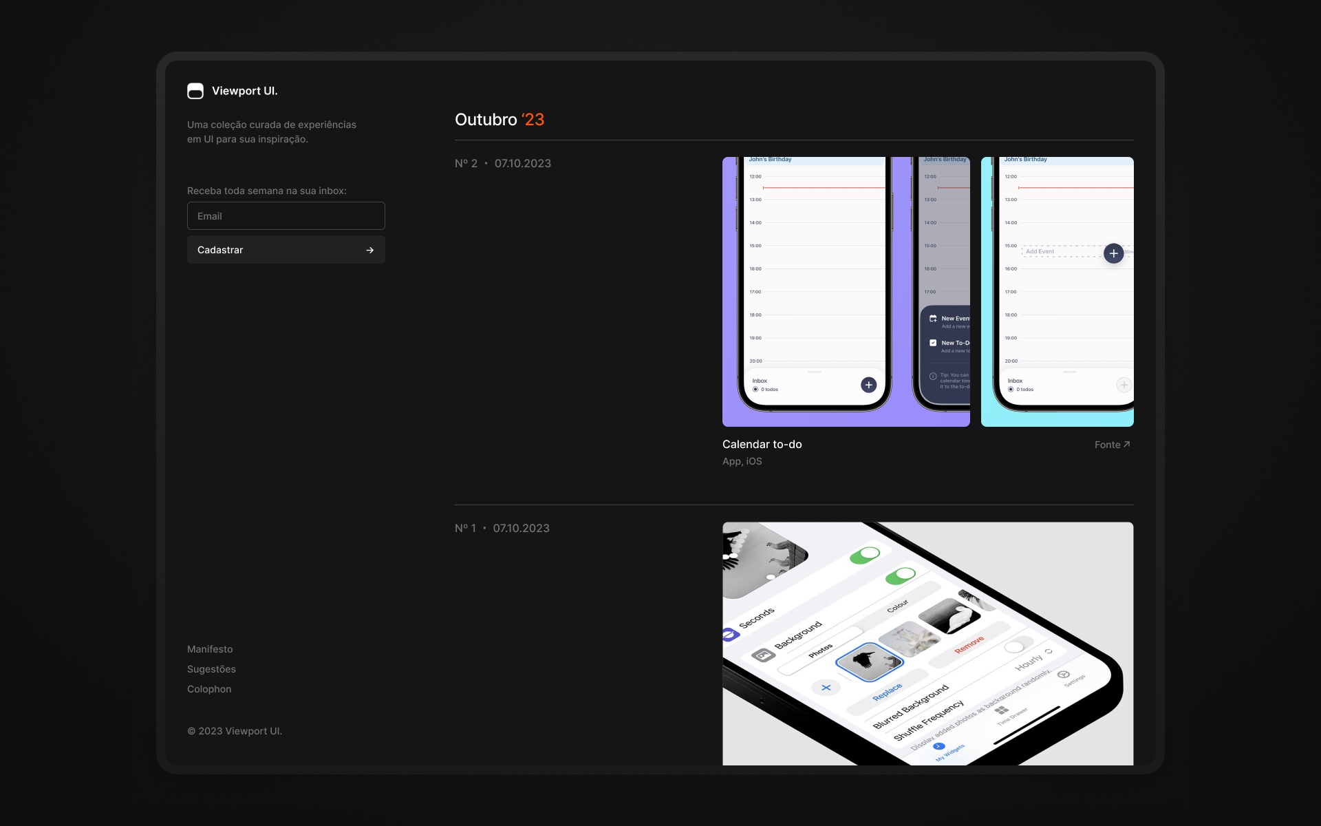 Viewport UI - Home Page v2 (unreleased)