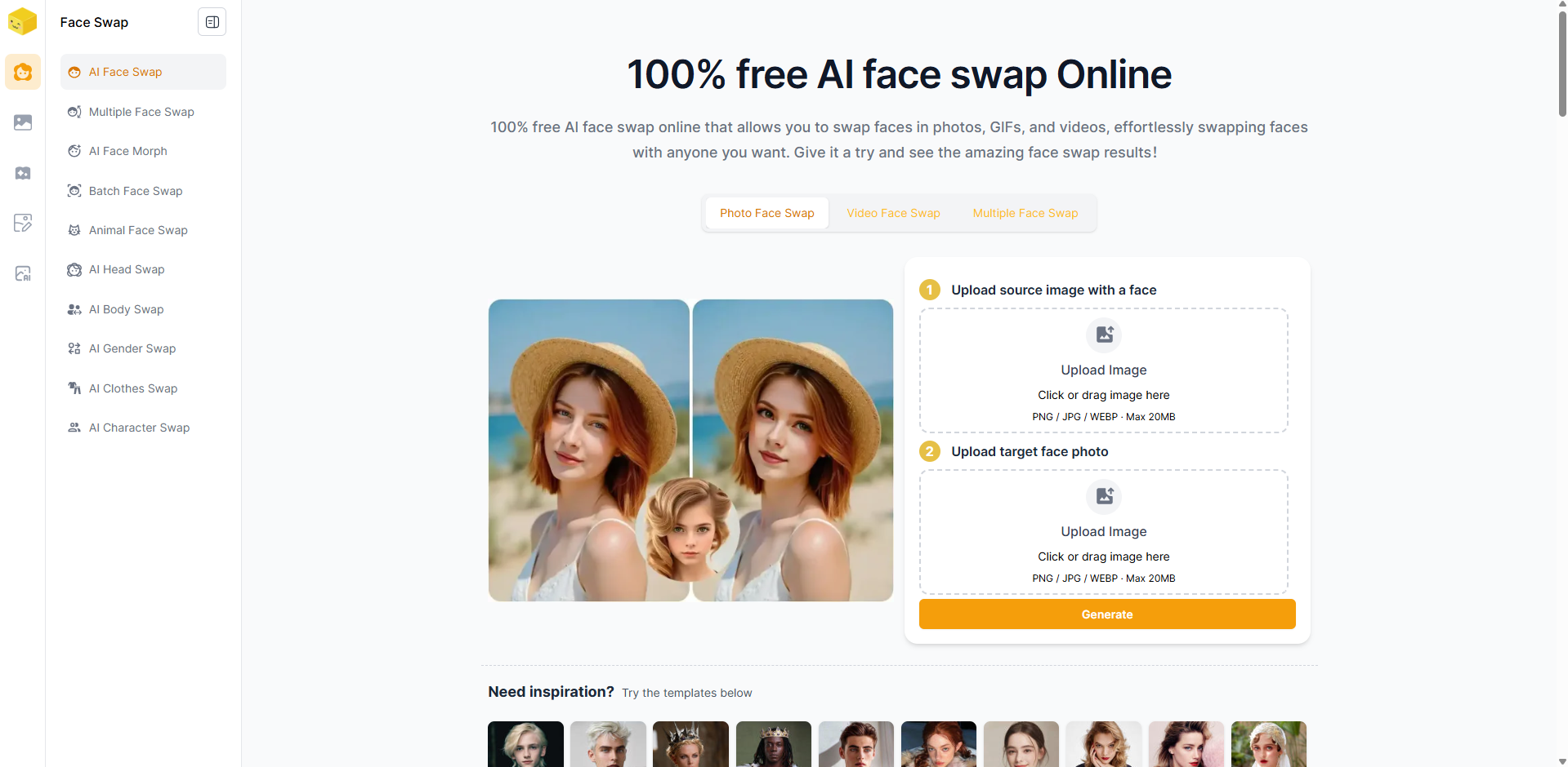 Live3D AI Face Swap