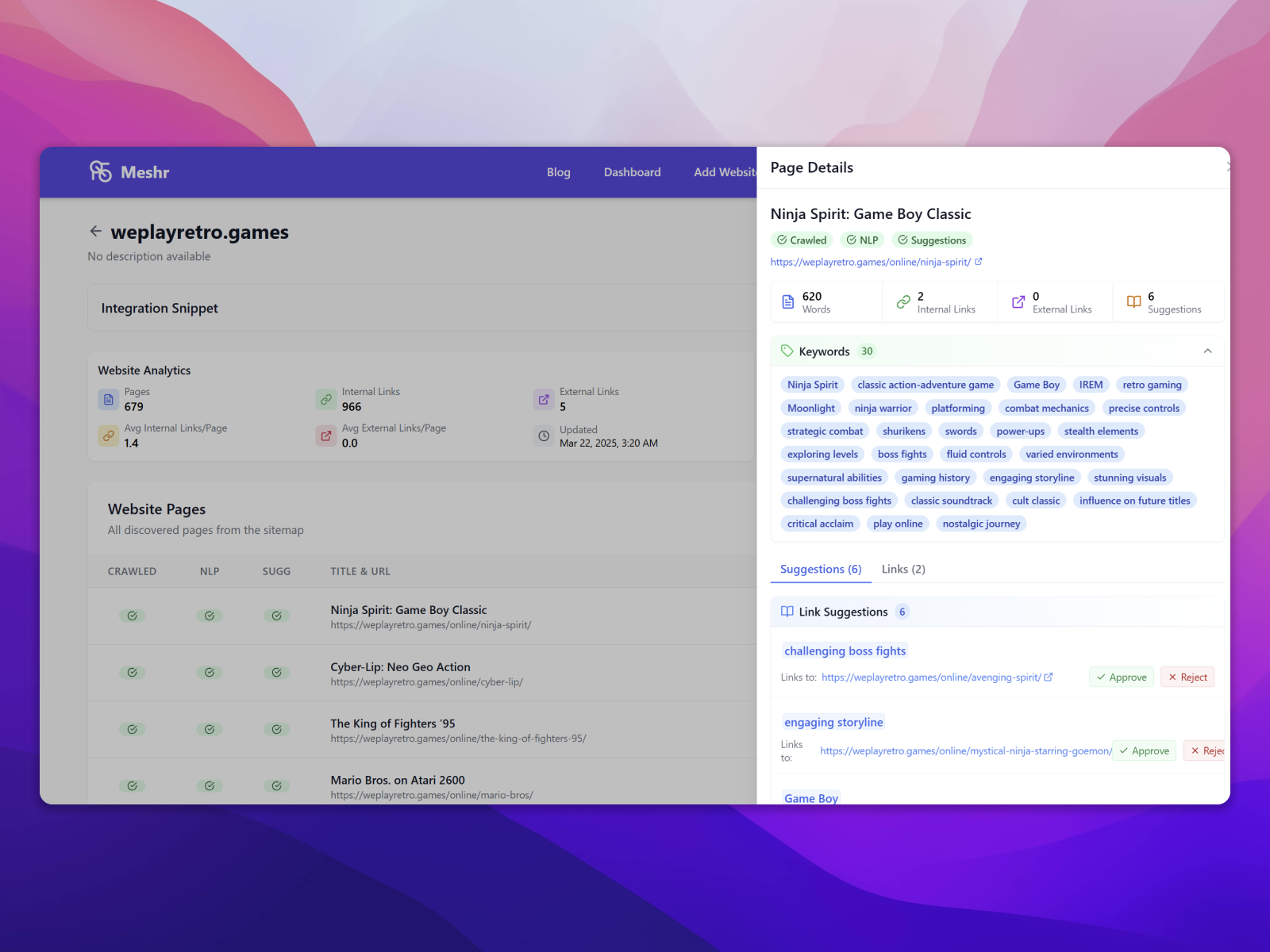 Meshr Demo