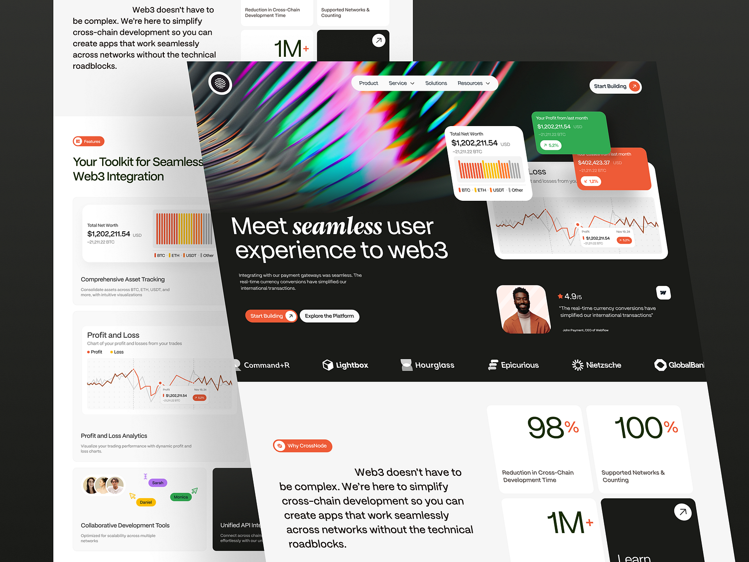 CrossNode - Web3 API Landing page