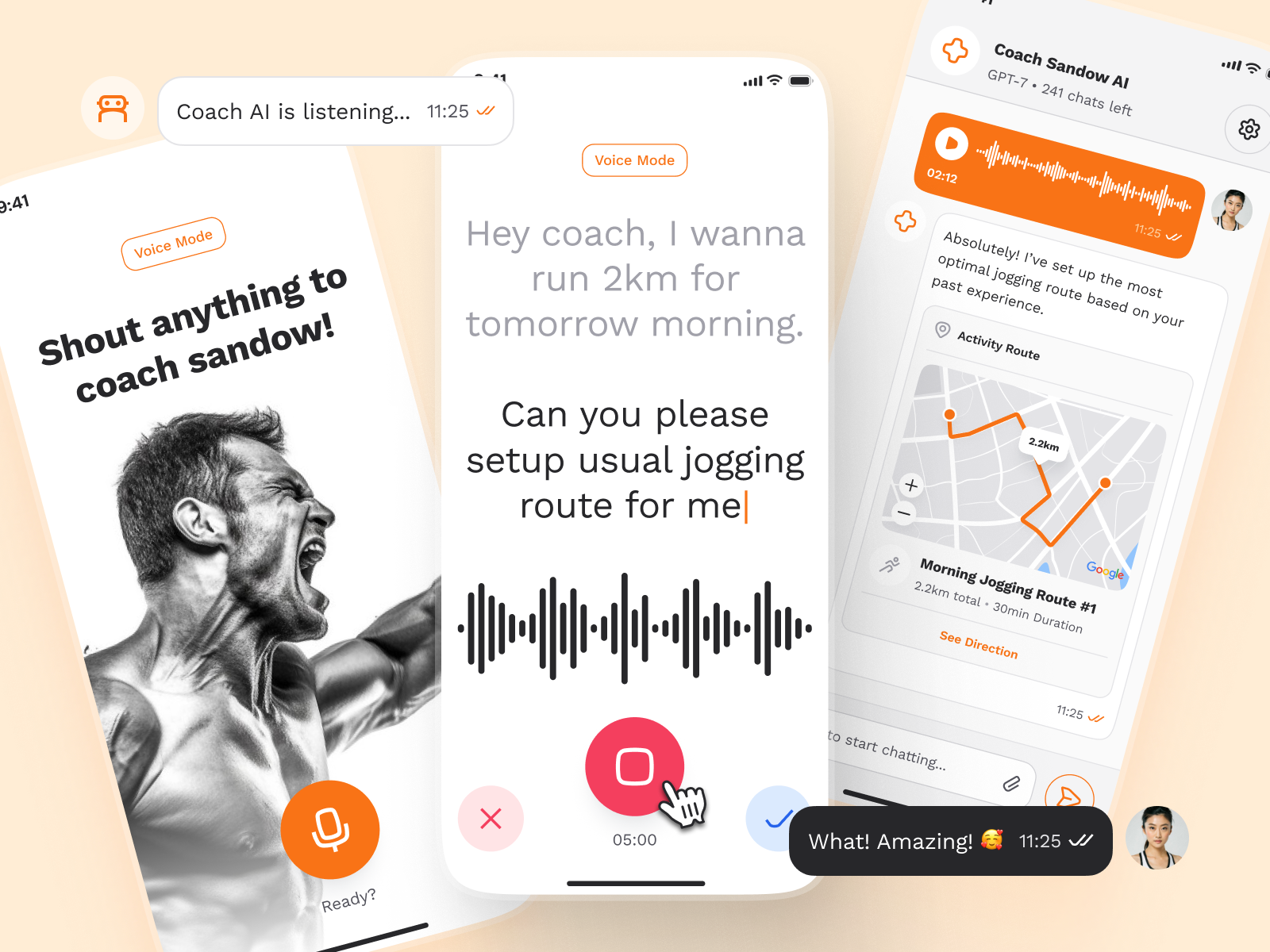 sandow v2: AI Fitness & Nutrition App - Fitness Coach Assistant UI
