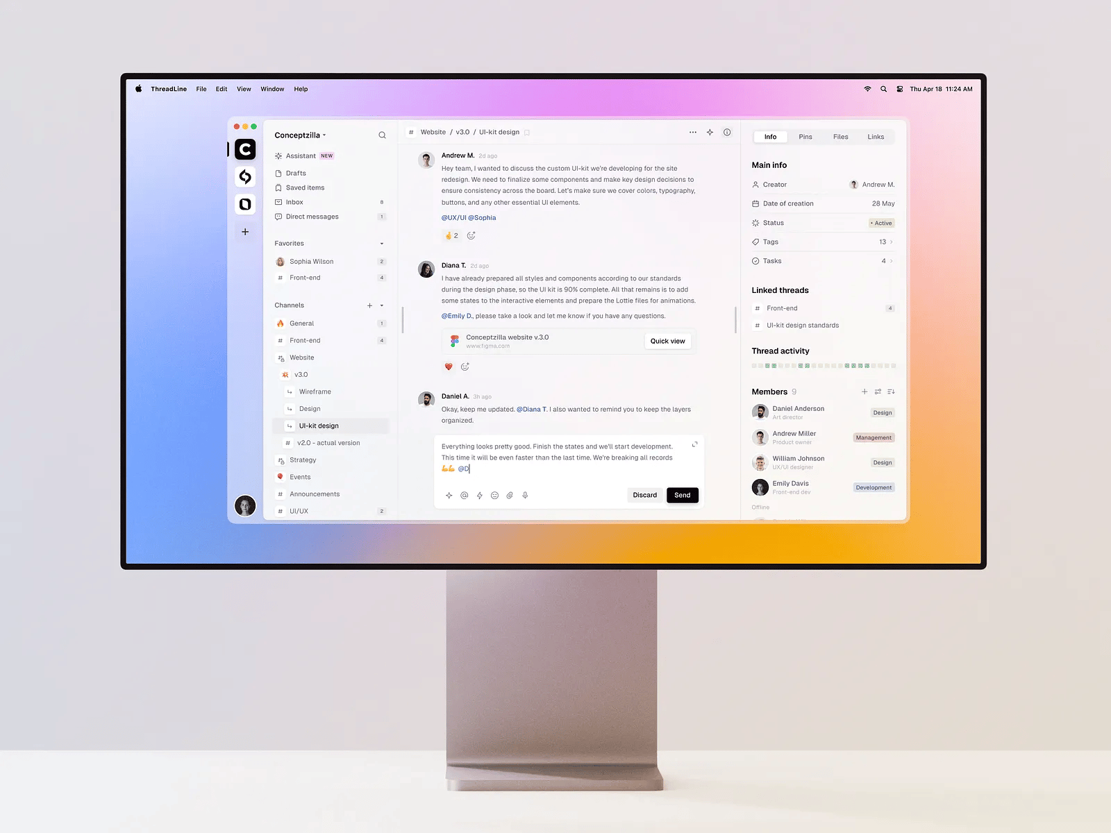 Team Communication Management SaaS Platform
