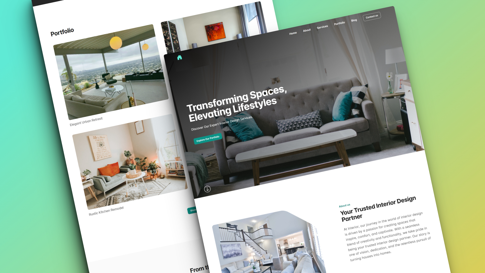 Luxe - Interior Design Services HTML Landing Page Template