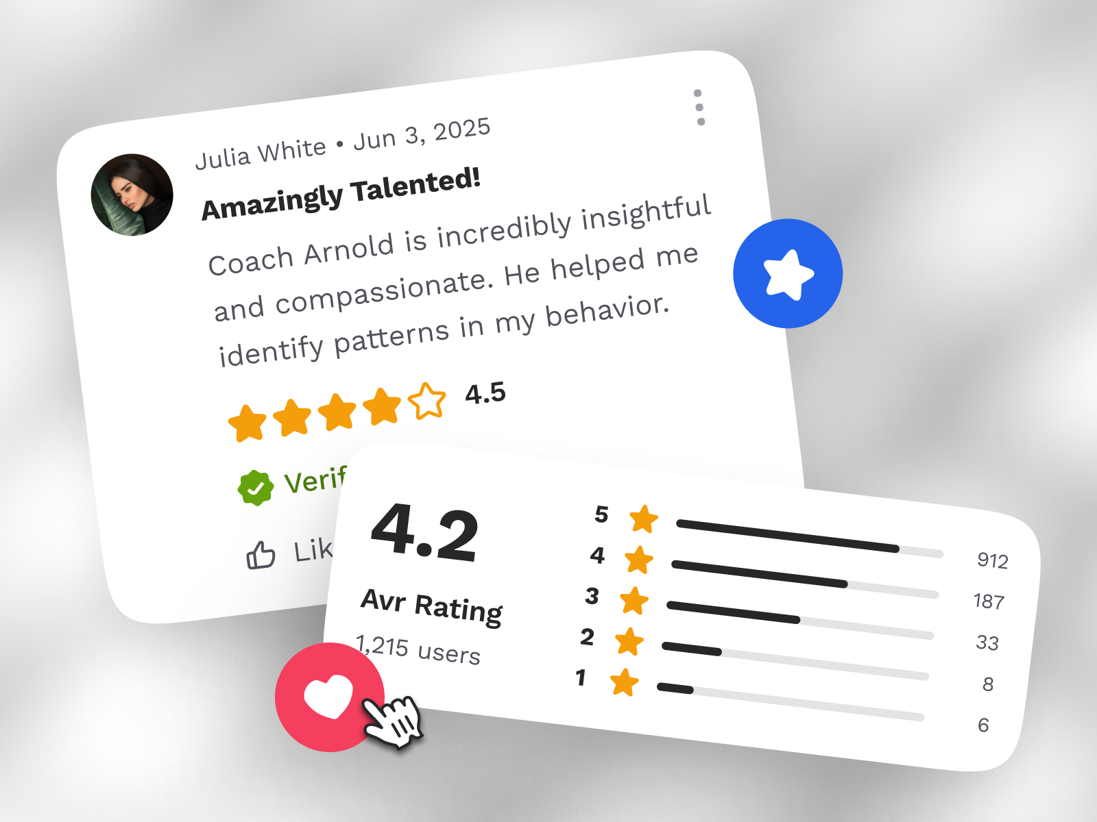 sandow v2: AI Fitness & Nutrition App - Review & Ratings UI