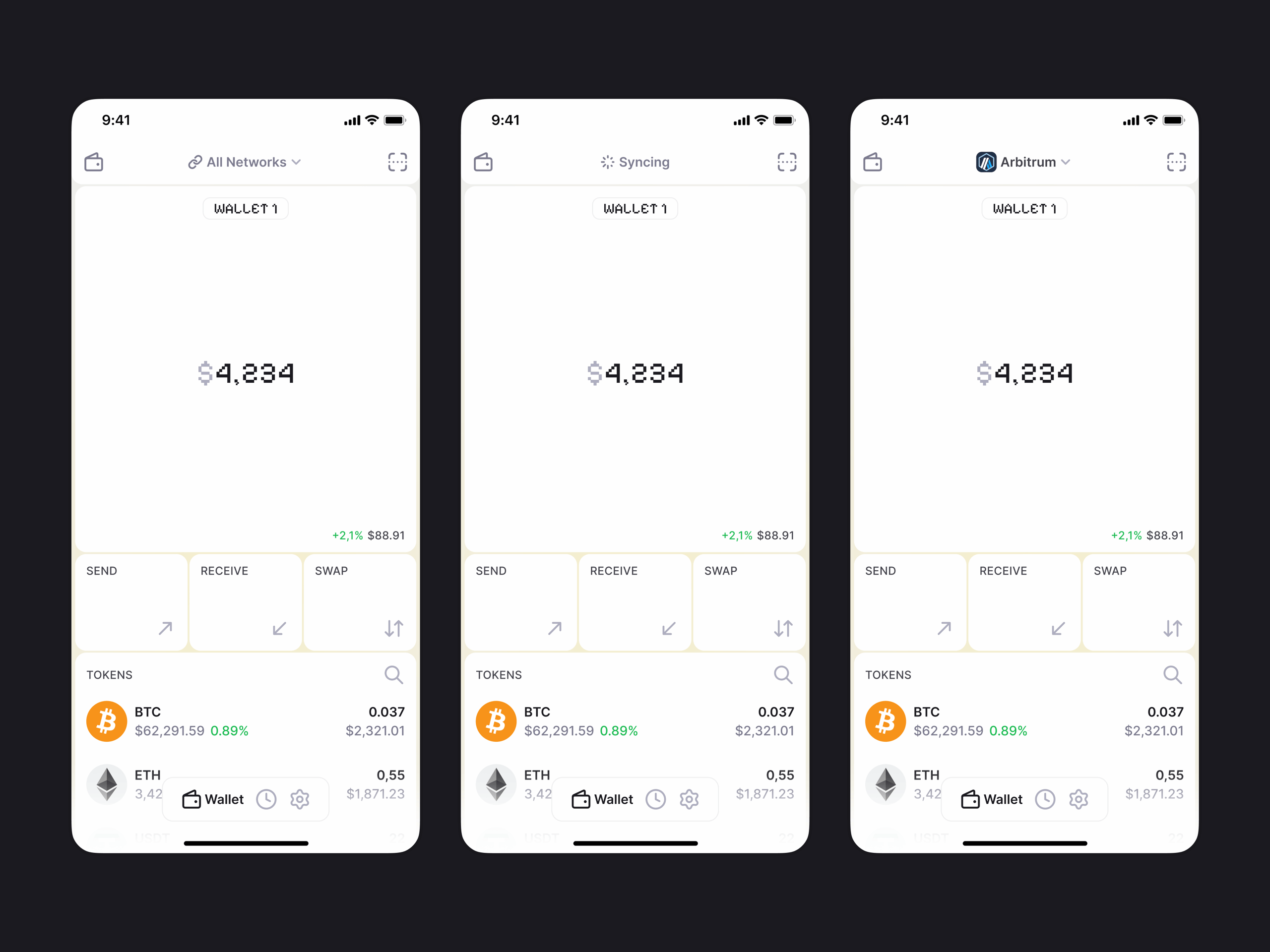The Crypto Wallet UI Kit | Network