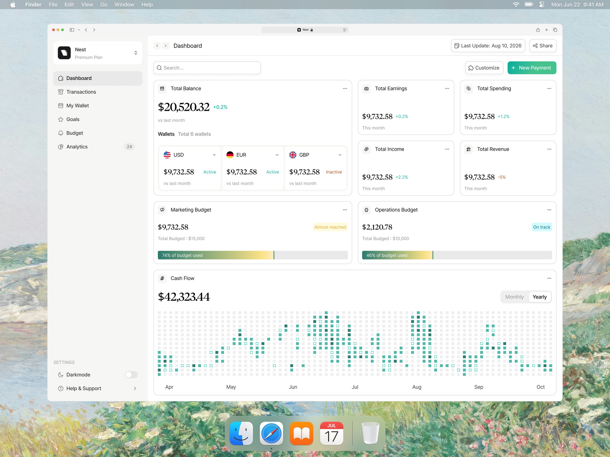 Nest - Finance Dashboard - Overview
